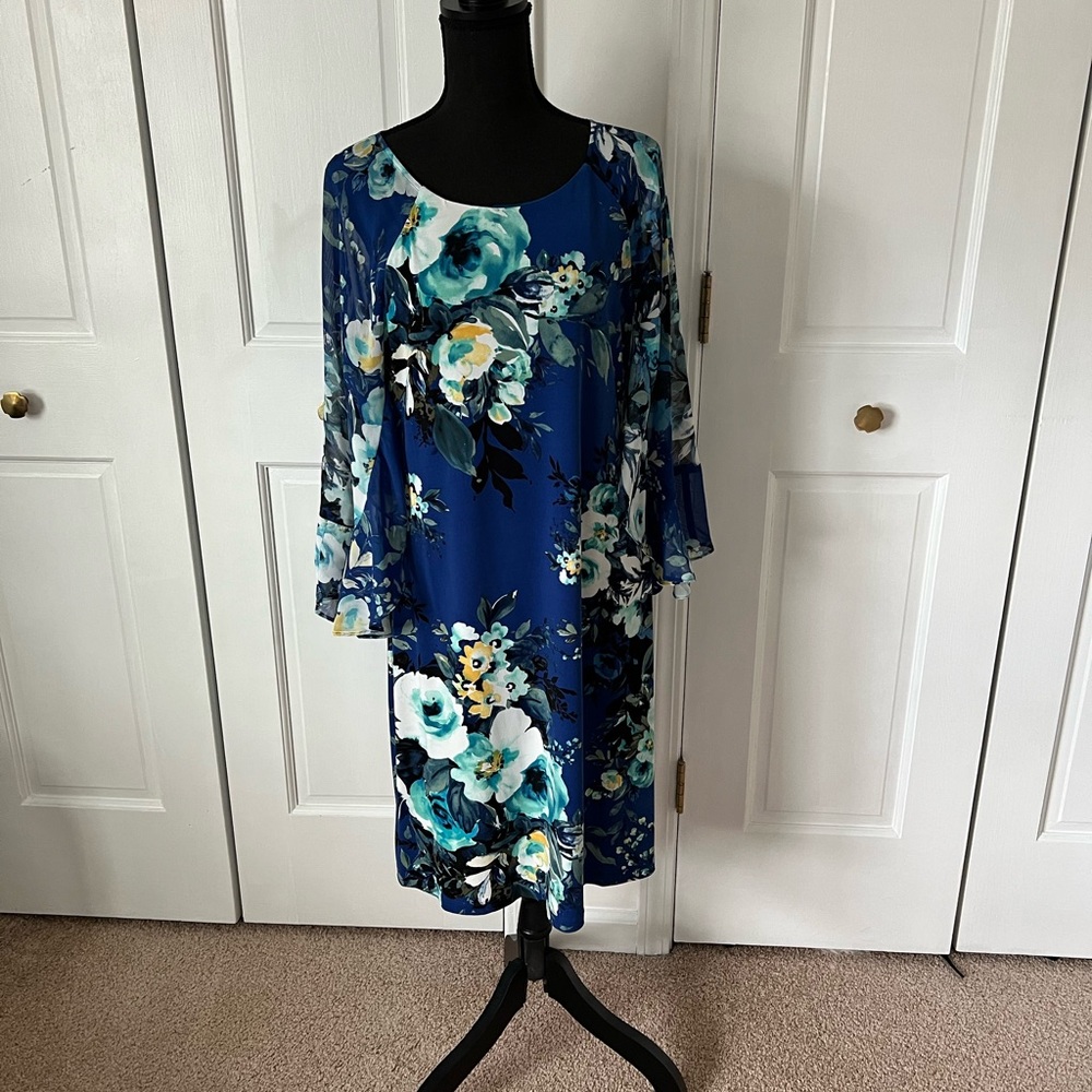 Floral Blue Dress